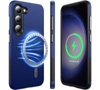 NJROW Strong Magnetic for Samsung Galaxy S23 Case Compatible with MagSafe [2025 Upgraded] [Dual Layer Heavy Duty] [Military Shockproof] Rugged Outdoor for Samsung Galaxy S23 Phone Case Slim, Navy Blue