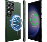 NJROW Strong Magnetic for Samsung Galaxy S23 Ultra Case Compatible with MagSafe[2025 Upgraded][Dual Layer Heavy Duty][Military Shockproof] Rugged for Samsung Galaxy S23 Ultra Phone Case Slim,Green