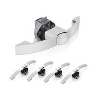 NJRPWAUNK 5Pcs Camper Car Push Button Latch Lock Keyless RV Caravan Boat Motor Cabinet Handle Drawer Locks Furniture Handle Hardware(5 Brushed Nickel 160)