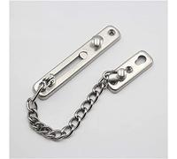 NJRPWAUNK Door Chain Lock,Chain Safe Buckle,Latch Safety Limiter,Home Door Is Fixed By Chain, Security Inside The Anti-theft, Safety Reinforcement,Insurance Buckle, Metal 2PCS (Co(Nero)