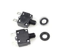 NJRPWAUNK microswitch 2PCS Thermal Circuit Breakers 3A 4A 5A 6A7A 8A 10A 15A 20A 25A 30A Mini Size Overload Protector Push Button Switch(30a,With cap)