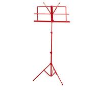 Njs Adjustable Folding Sheet Music Stand Red
