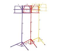 Njs Adjustable Folding Sheet Music Stand Yellow