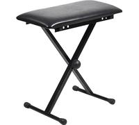 Njs Piano Or Keyboard Bench With X-Type Frame Black
