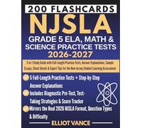 NJSLA Grade 5 ELA, Math & Science Practice Tests: 3-in-1 Study Guide with Full-Length Practice Tests, Answer Explanations, Sample Essays, Cheat Sheets ... the New Jersey Student Learning Assessment