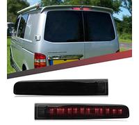 njssjd 2pcs LED Third Brake Light High Mount Stop Lamp for V-W T5 T6 T6.1 Transporter Panel Van Multivan Caravelle (with Rear Twin Doors) Rear Central High Level 3rd Brake Light Smoke Lens