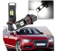 njssjd 2x PSX26W LED Bulbs Daytime Running Lights DRL Compatible with A'udi A4 B8.5 Ph2 2013-2016, A'udi A5 Ph2 2012-2017 12278 H28W Xenon White Canbus No Error