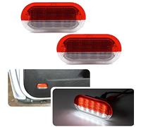 njssjd 2X White/Red LED Courtesy Lamp Door Light For Golf MK3 MK4 Beetle Cabrio Jetta Bora Polo Sharan Vento Skoda Octavia Seat