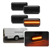 njssjd 4pcs Smoke LED Side Marker Lights Side Lights Compatible with 2000-2014 F-ord Transit MK6 MK7 Jumbo Version Clearance Lamp