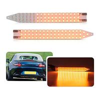 njssjd Dynamic Animated Amber LED Tail Lamp Rear Direction Indicator Lights Kit for 16-up Mazda MX-5 MK4 ND, Replace Stock WY21W Bulbs No Hyper Flash Rear Repeater Blinker Lamp