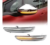 njssjd Dynamic LED Side Mirror Blinker Indicators Left + Right Turn Signal Repeater Lights for Peugeot 208 MK1 I 2008 MK1 I Citroen C3 MK3 III C4 Cactus Vauxhall Opel Corsa F