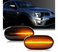 njssjd Dynamic Side Marker Light Amber Flowing Side Indicator Repeater Compatible with Mitsubish L200 Pajero Sport Lancer Estate Coupe Sedan Evo Colt IV V Galant Sequential Turn Signal Lamps
