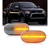 njssjd Dynamic Side Marker Light Amber Flowing Side Indicator Repeater Compatible with Mitsubish L200 Pajero Sport Lancer Estate Coupe Sedan Evo Colt IV V Galant Sequential Turn Signal Lamps