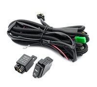 NJSSJD H10 H12 HB3 HB4 HIR2 Relay Wiring Harness Kit 16AWG ON/Off Rocker Switch Fit for R/enault Megane II Clio III Twingo II, Dacia Duster Sandero Fog Light Retrofit Loom