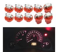 njssjd LED Instrument Panel Gauge Cluster Light Bulbs for O-pel Astra G H, O-pel Vectra B C, O-pel Corsa B C Speedometer Tachometer Clock LCD display Illumination Dash Lights (Red)