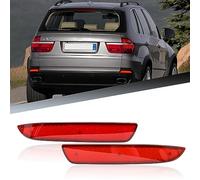 njssjd LED Rear Bumper Reflector Lights Compatible with 2007-2009 B.MW X5 E70 Pre-LCI, 2010-2013 B.MW X5 E70 LCI w/M Sport Package Tail Lamps Red Lens