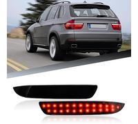njssjd LED Rear Bumper Reflector Lights Compatible with 2007-2009 B.MW X5 E70 Pre-LCI, 2010-2013 B.MW X5 E70 LCI w/M Sport Package Tail Lamps Smoked Lens