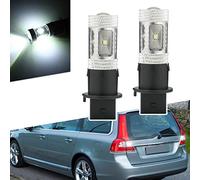 njssjd LED White Reverse Light Bulbs PH16W HPV16W Compatible with 2008-2016 Volvo V70 XC70 2525-SMD 6500K Backup Lamp Bulb