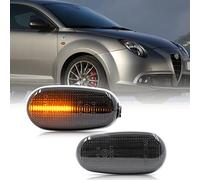 njssjd Sequential LED Side Indicator Repeater Lights for Alfa Romeo 147 GT 937 Mito 955 F.iat Bravo II MK2 CAN-bus Error Free Smoke Lens Dynamic Led Indicators Side Blinker Turn Signal Lamps