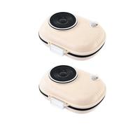 NJTHNTJR 2pcs Portable Weekly Pill Organizer Box for Daily Medication - Mini 7-Day Travel Case 10.5x8.2x3.7cm