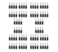 NJTHNTJR 80Pcs Banana Plugs Hi-End HIFI DIY Carbon Fiber Copper Plated Rhodium Electrical Audio Jack Banana Connector Plug