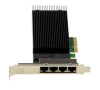 NJTHNTJR PCIe Card Network Controller 2.5G X4 LAN Gigabit Ethernet 4 Ports RJ45 Quad Chipset Support 10 100 1000 2500 1G 2.5G