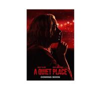 NJTYDG A Quiet Place Movie Poster Canvas Poster Wall Art Decor Print Picture Paintings for Living Room Bedroom Decoration 24x36inch(60x90cm)