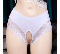 NJUDE Sissy Pouch Panties Mens Lace Bikini Briefs G-String Thongs Underwear Knickers Fashion Cotton Seamless Sexy Panties