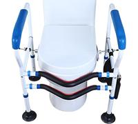 NJUN Toilet Frame for Disabled and Elderly, 360° Clamp & EVA Protective Pad
