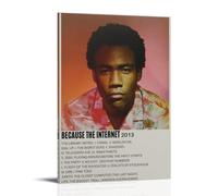 NJZUSA Because The Internet Donald GloverWall Decor Canvas Office Art Painting Print Home Living Room Bedroom Decor ArtworkFrame-style20x30inch(50x75cm)