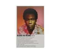 NJZUSA Because The Internet Donald GloverWall Decor Canvas Office Art Painting Print Home Living Room Bedroom Decor ArtworkUnframe-style24x36inch(60x90cm)