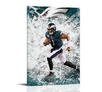NJZUSA Jalen HurtsWall Decor Canvas Office Art Painting Print Home Living Room Bedroom Decor ArtworkFrame-style12x18inch(30x45cm)