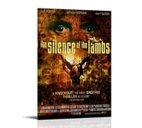 NJZUSA The Silence of The LambsWall Decor Canvas Office Art Painting Print Home Living Room Bedroom Decor ArtworkFrame-style24x36inch(60x90cm)
