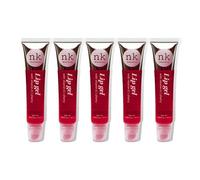 NK lip gloss gel 15ml Vitamin E, Shiny, Nourishes, Lip gel (Cherry, Pack Of 5)