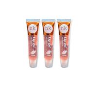 NK lip gloss gel 15ml Vitamin E, Shiny, Nourishes, Lip gel (Mango, Pack Of 3)