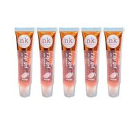 NK lip gloss gel 15ml Vitamin E, Shiny, Nourishes, Lip gel (Mango, Pack Of 5)