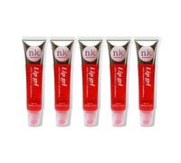 NK lip gloss gel 15ml Vitamin E, Shiny, Nourishes, Lip gel (Strawberry, Pack Of 5)