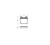 NK Rear Brake Pad Set for Vauxhall Carlton 3.6 Lotus C36GET 1990-1992 NK223603