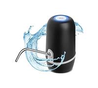 NK Water Dispenser - Automatic Dispenser, USB Charging, Steel Dispenser, BPA-Free, Cold Water, 1200 mAh, Transportable, Carafes and Bottles 1.5, 5.7, 10, 11.3, 15, 18.9L - Black, 16 cm