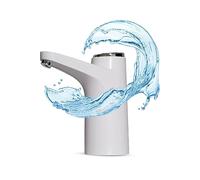 NK Water spender LED display, 1200 mAh USB-Akku, silicone material, comfortable with 4.5 L, 5 L, 7.5 L, 10 L, 11.3 L, 15 L, 18.9 L (3.8 cm and 4.8 cm adapter) - White