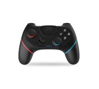 NK Wireless Switch Controller Compatible with Switch/OLED/Lite/Pro, with Wake Function, Macro Settings, Bluetooth, 6-Axis Sensor, Turbo Function, Dual Shock, LED Indicators, Black (Red/Blue)