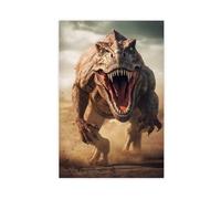 NKALFGH Angry Dinosaur Colourful Painting Canvas Poster Wall Art Print Picture Paintings 24x36inch(60x90cm)