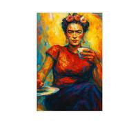 NKALFGH Bold Frida Kahlo Portrait Canvas Poster Bedroom Decor Landscape Decor Gift 24x36inch(60x90cm)