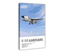 NKALFGH F-111 Aardvark Poster Canvas Poster Wall Art Print Picture Paintings 12x18inch(30x45cm)