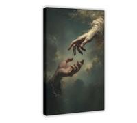 NKALFGH The Divine Reach Canvas Poster Bedroom Decor Landscape Decor Gift 08x12inch(20x30cm)