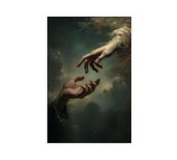 NKALFGH The Divine Reach Canvas Poster Bedroom Decor Landscape Decor Gift 12x18inch(30x45cm)