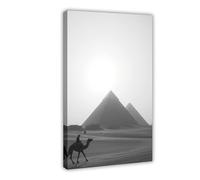 NKALFGH The Great Pyramid And Sphinx Canvas Poster Bedroom Decor Landscape Decor Gift 12x18inch(30x45cm)