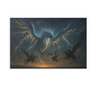NKALFGH Thunder Bird Canvas Poster Wall Art Print Picture Paintings 12x18inch(30x45cm)
