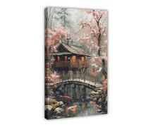 NKALFGH Zen Garden Serenity Canvas Poster Bedroom Decor Landscape Decor Gift 24x36inch(60x90cm)