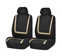 NKASJH Breathable Polyester Car Seat Covers for Benz C-Class 1993-2026, Protectors Interior Accessories Decoration Washable Durable Shield for Vehicle SUV Van Truck,Beige-4-piece set